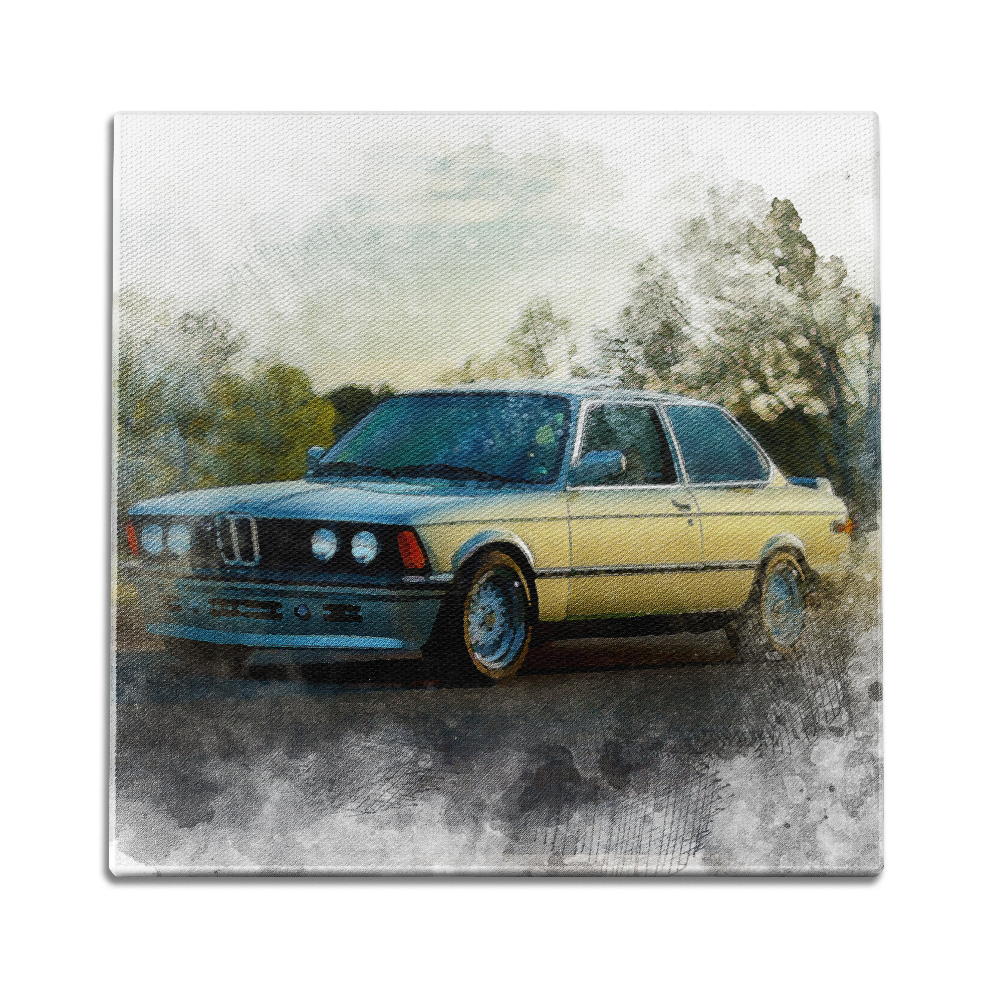 Bmw Water Color Wall Art