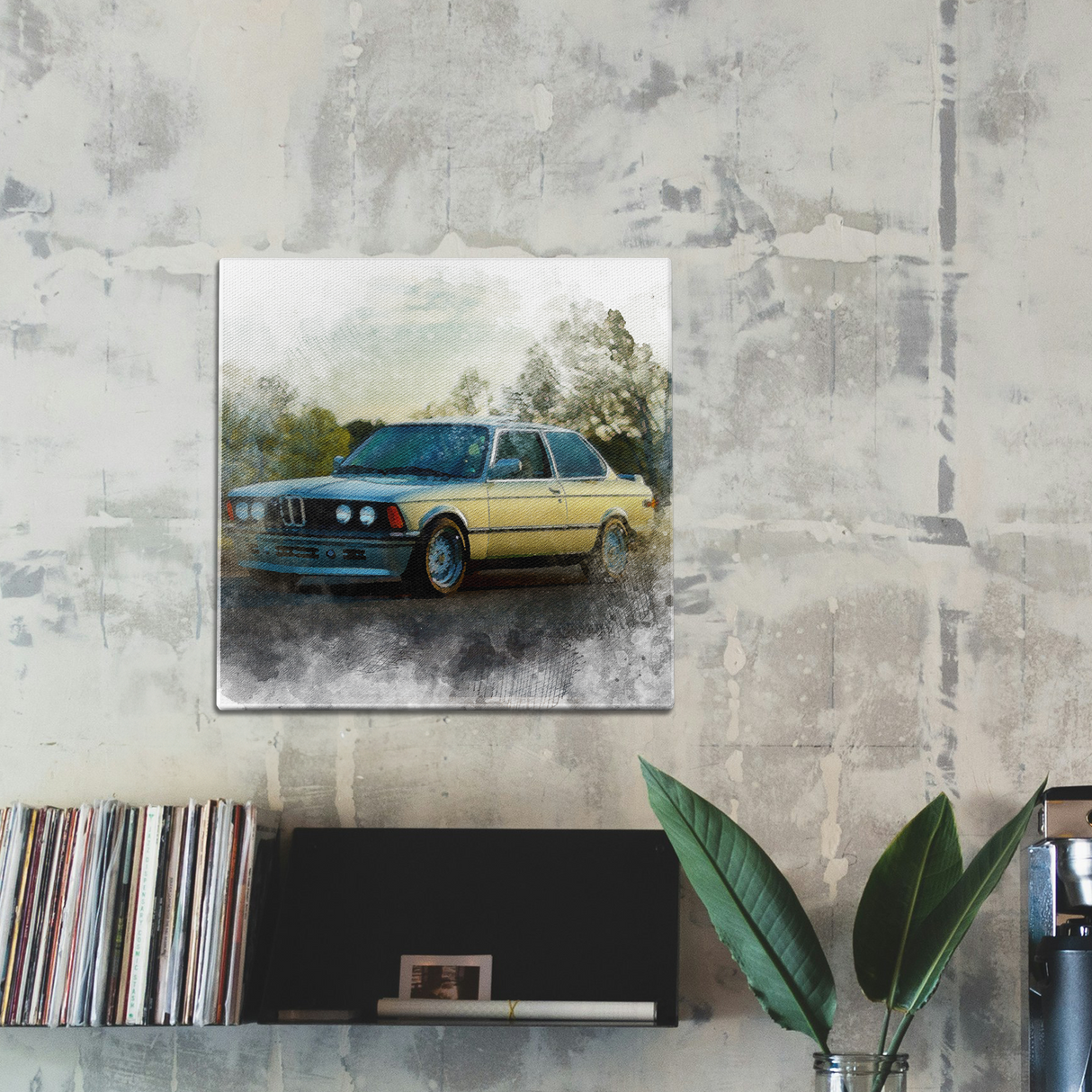 Bmw Water Color Wall Art