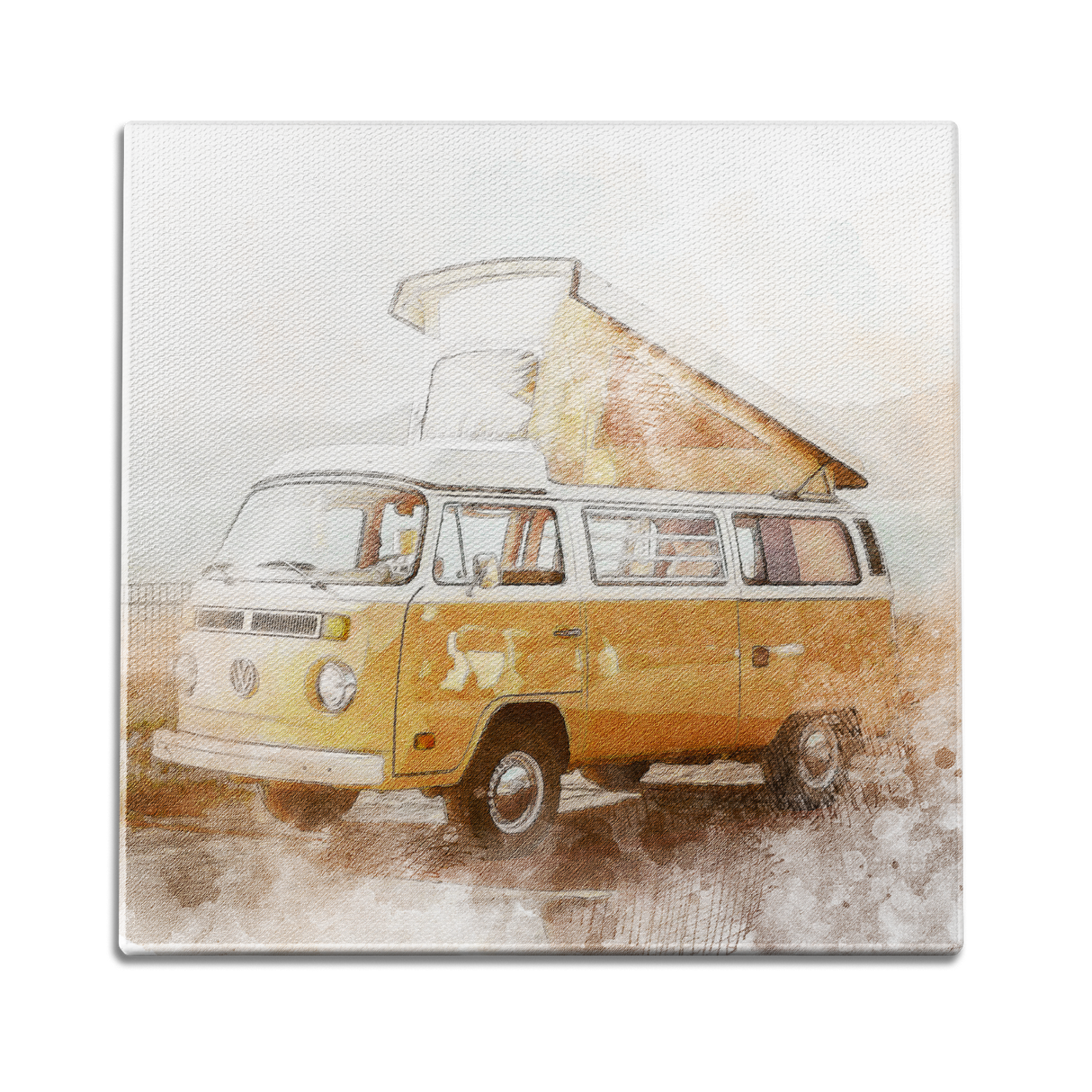 Van Water Color Wall Art