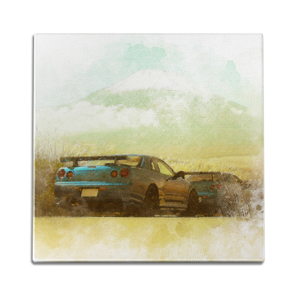 Skyline Water Color Wall Art