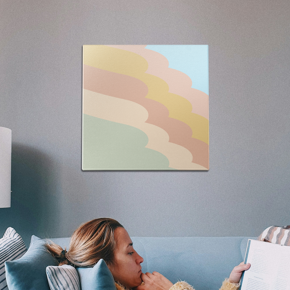 Pastel Waves Wall Art