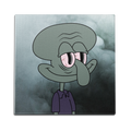 Ripped Squidward Wall Art