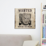 Wanted Zoro Wall Art