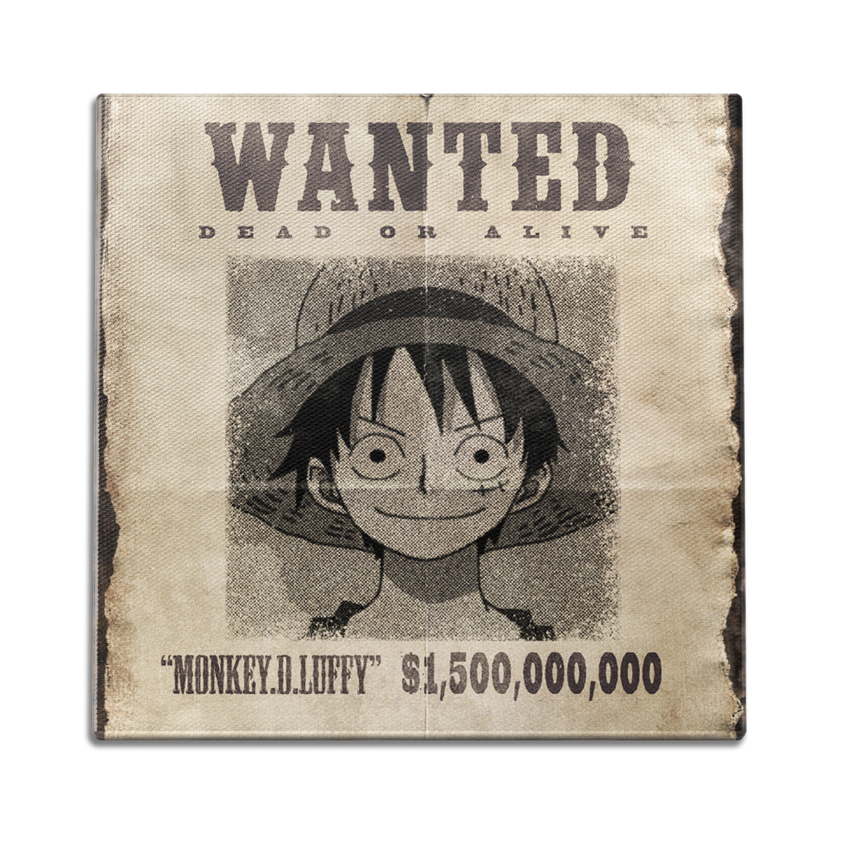 Wanted Luffy Wall Art