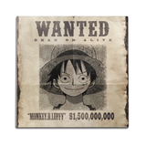 Wanted Luffy Wall Art