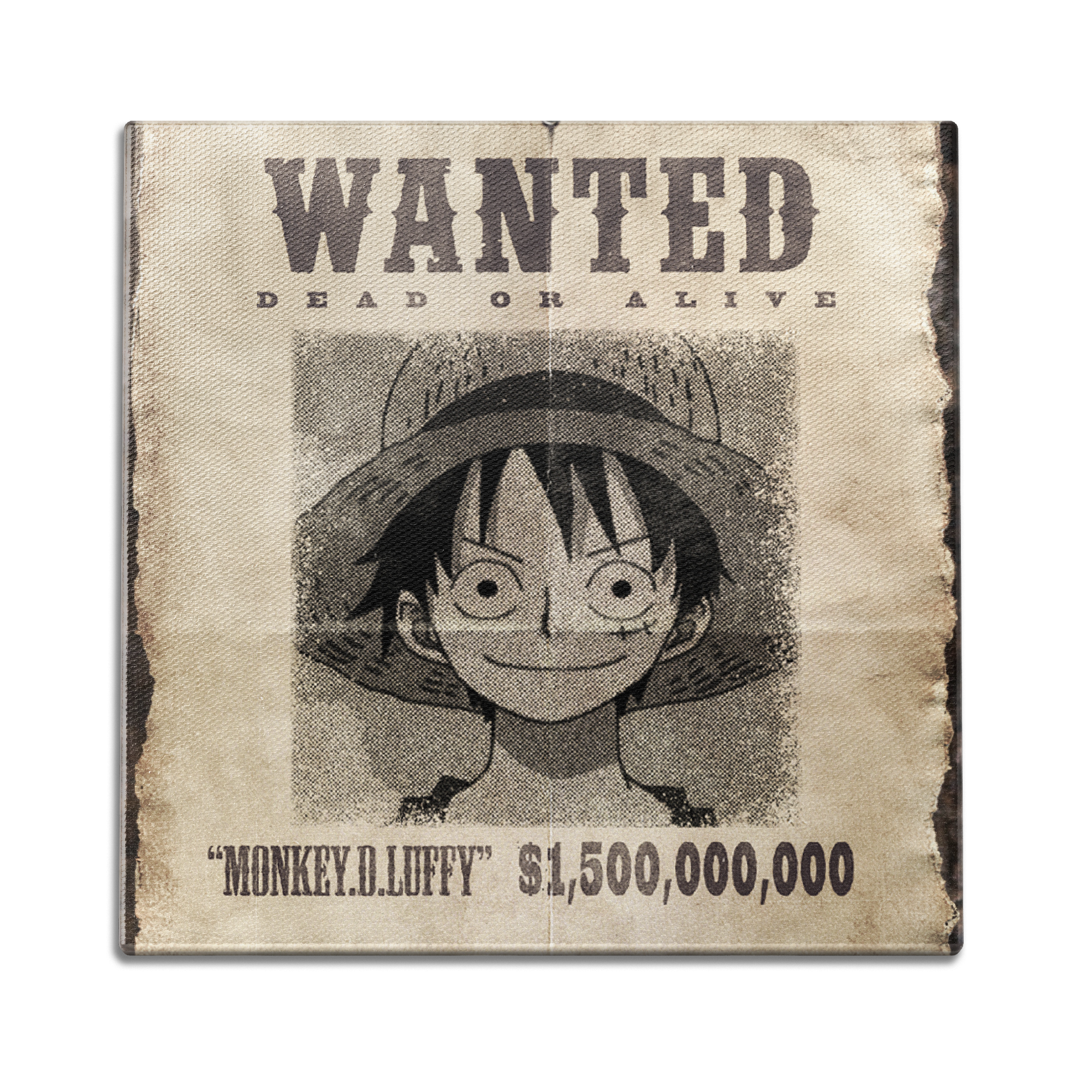 Wanted Luffy Wall Art