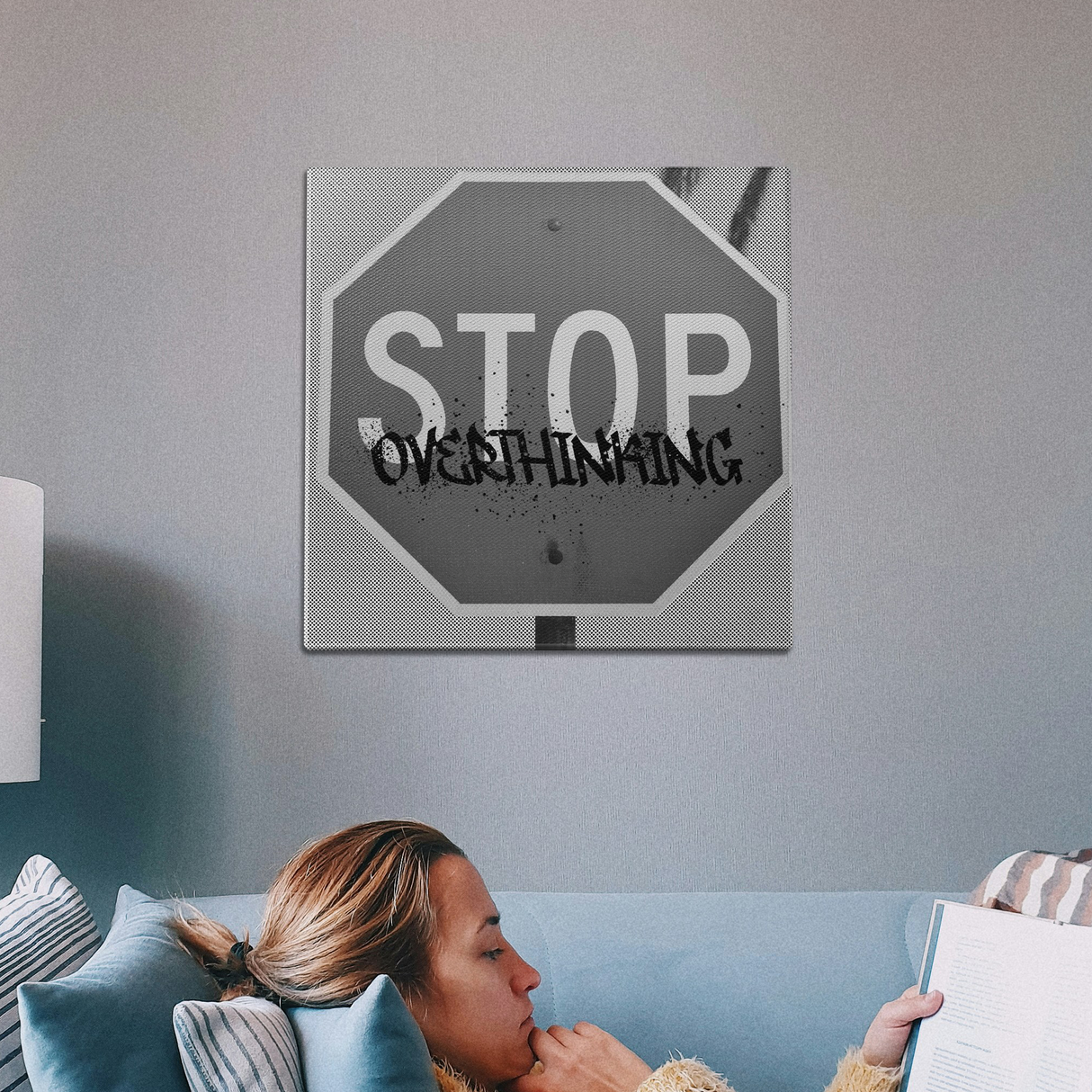 Stop Overthinking Wall Art