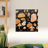 Pumpkin Mushrooms Wall Art