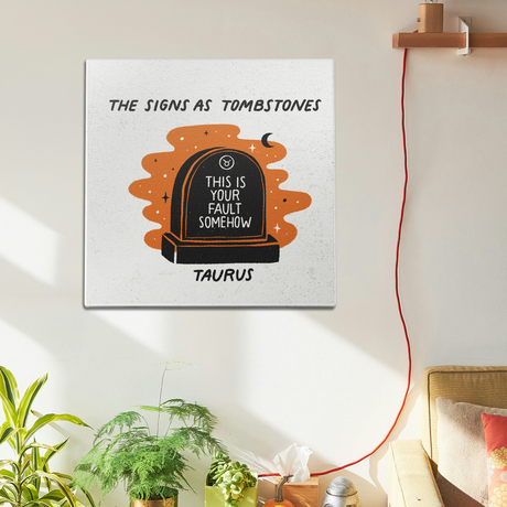 Taurus as a Tombstone Wall Art