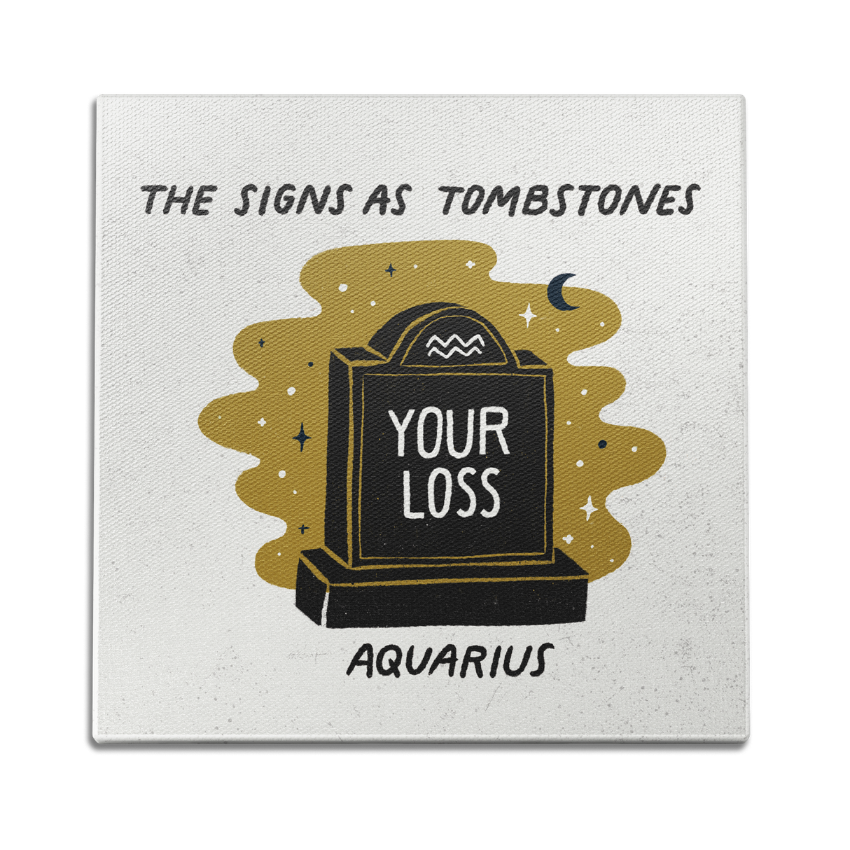 Aquarius as a Tombstone Wall Art