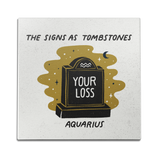 Aquarius as a Tombstone Wall Art