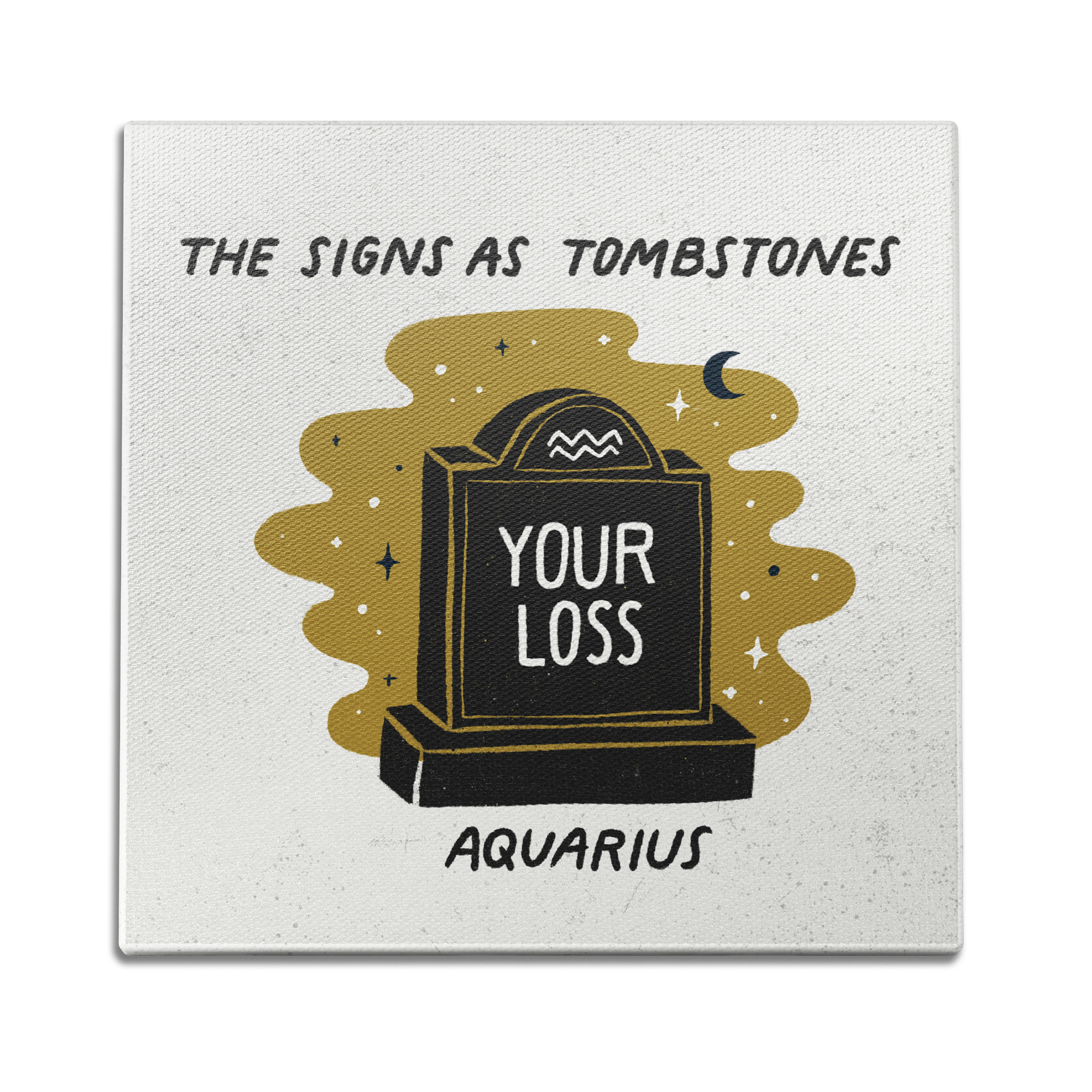 Aquarius as a Tombstone Wall Art
