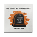Capricorn as a Tombstone Wall Art