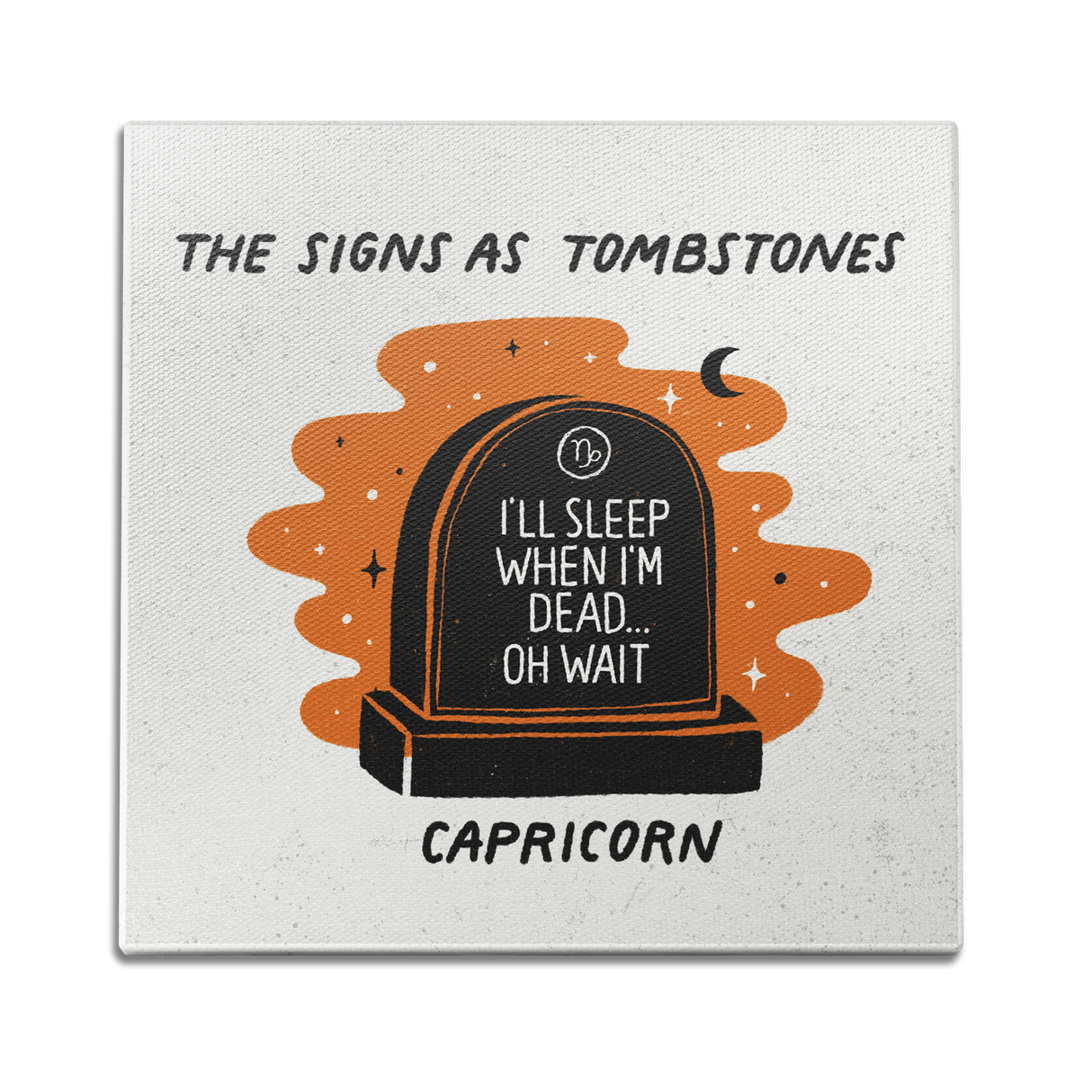 Capricorn as a Tombstone Wall Art