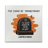 Capricorn as a Tombstone Wall Art