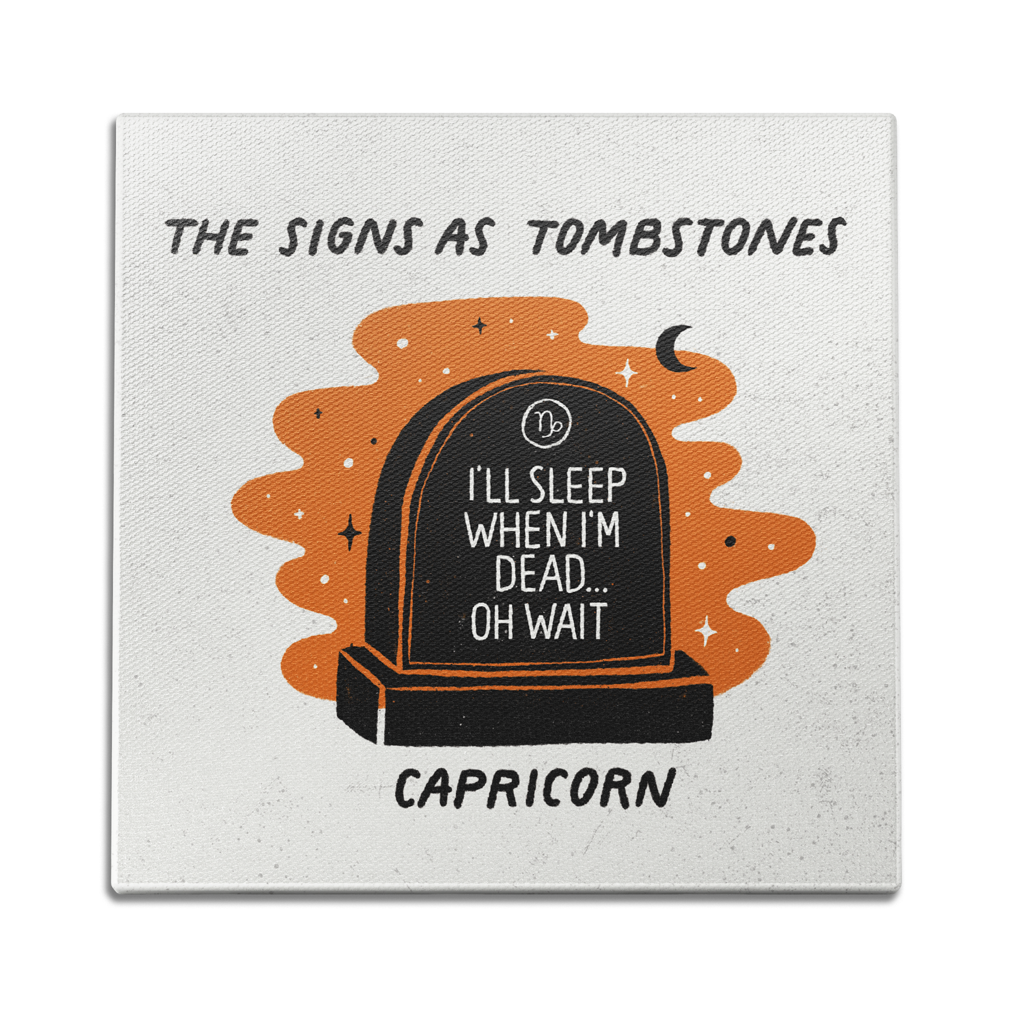 Capricorn as a Tombstone Wall Art