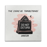 Cancer as a Tombstone Wall Art