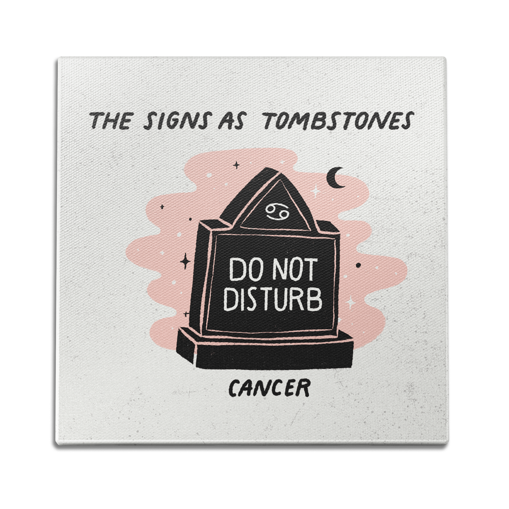 Cancer as a Tombstone Wall Art