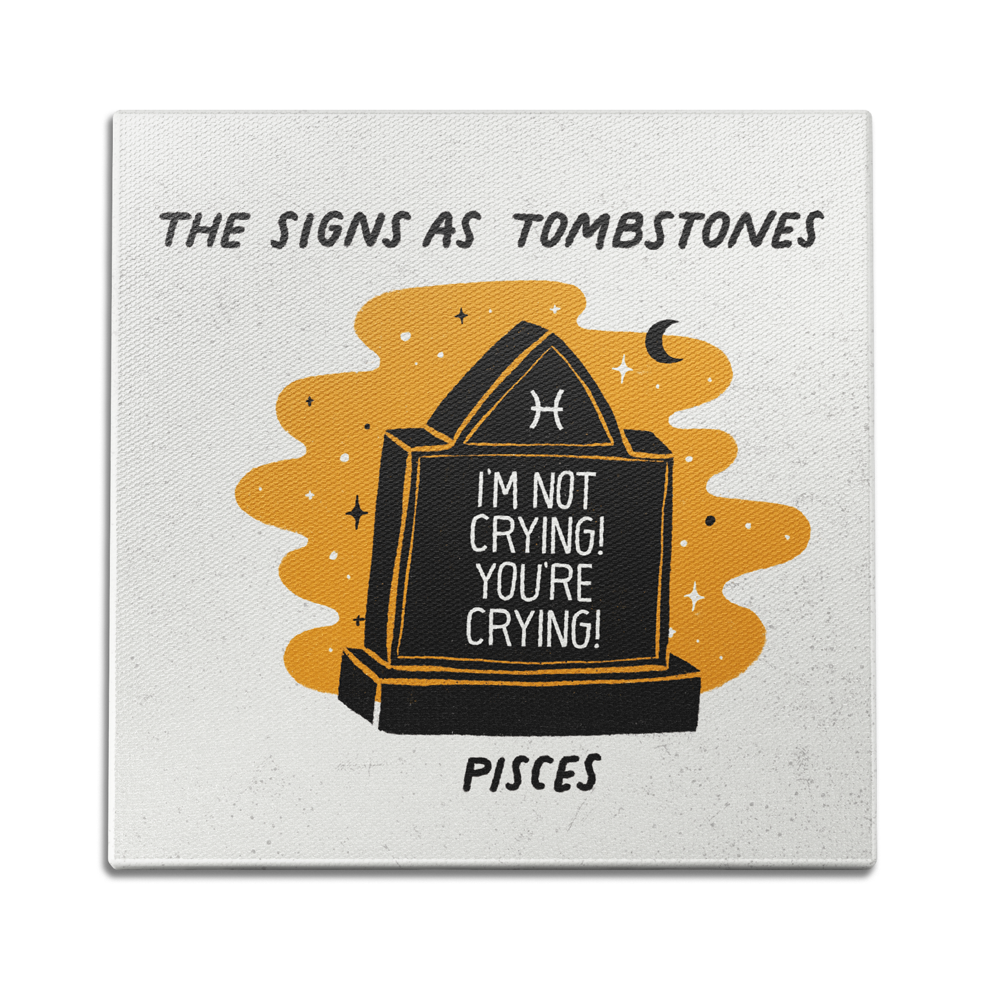 Pisces as a Tombstone Wall Art