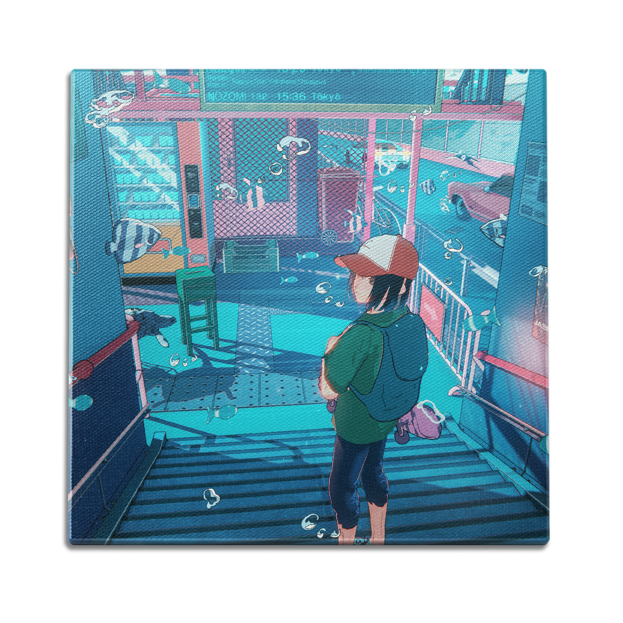 Anime Stairs Wall Art