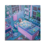 Bathtub Girl Scene Wall Art