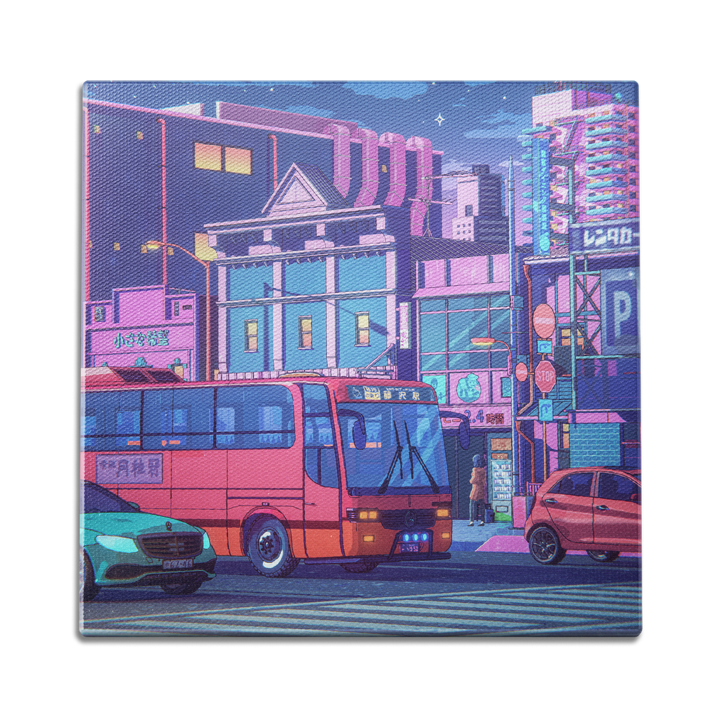 Korea Bus Stop Wall Art