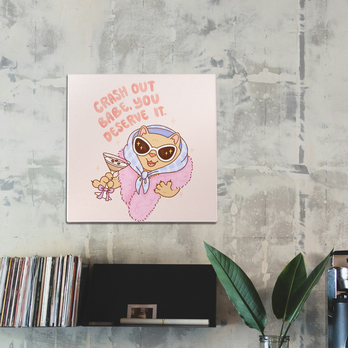 Crash Out Babe Wall Art