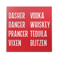 Dasher Dancer Vodka Wall Art
