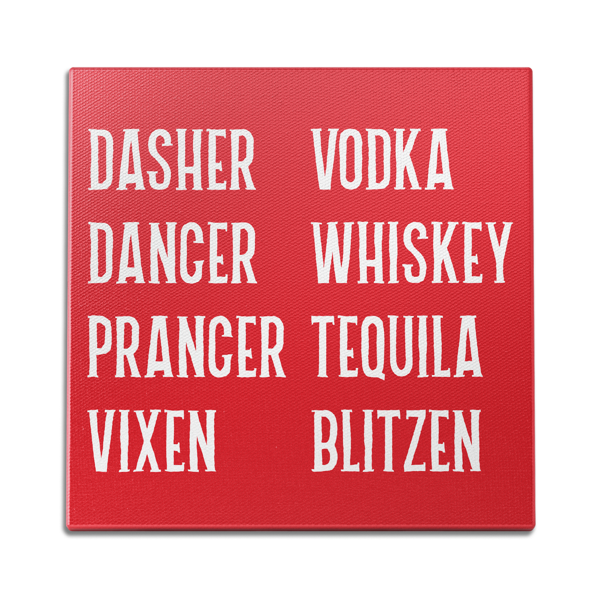 Dasher Dancer Vodka Wall Art