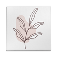 Leaf Doodle Pink Wall Art