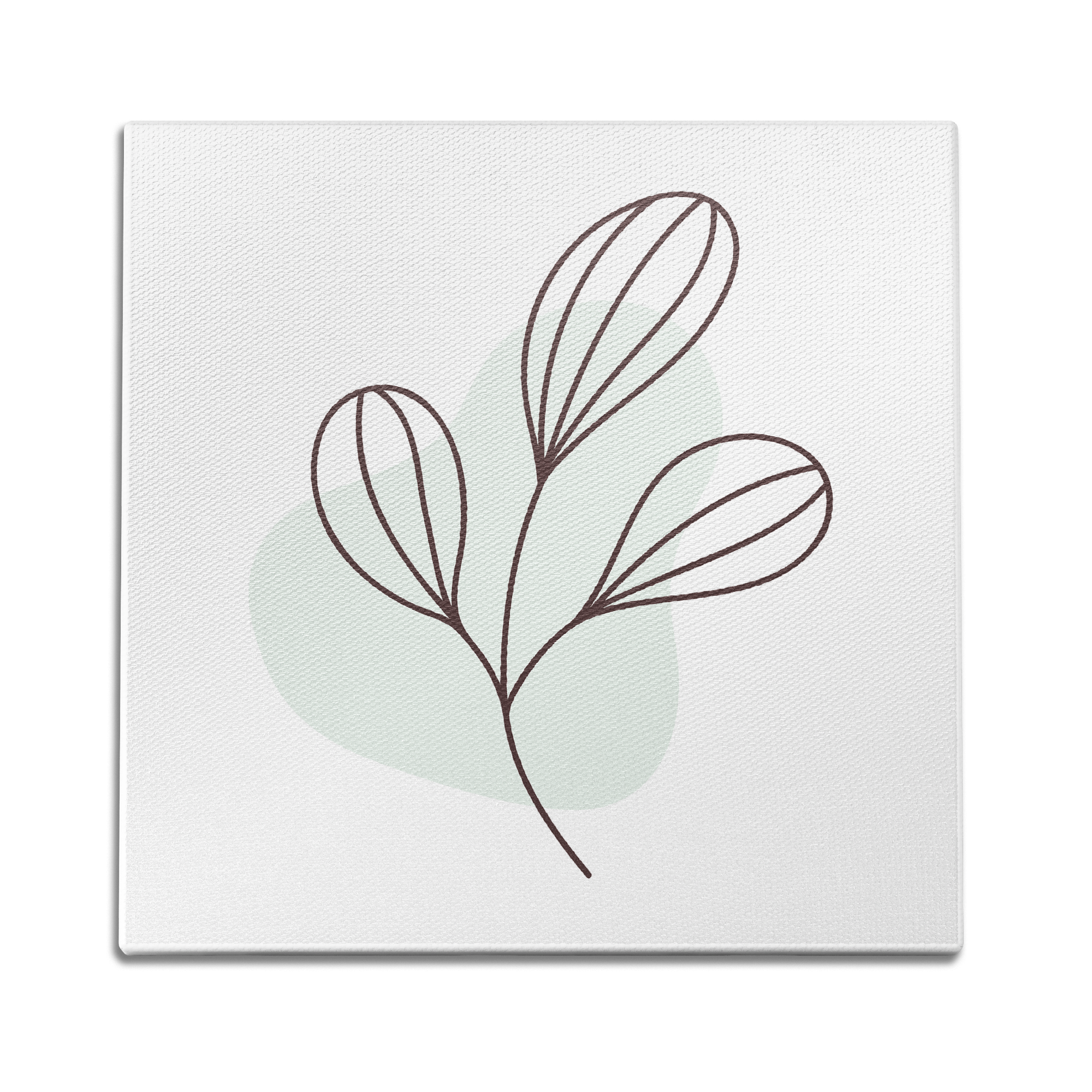 Leaf Doodle Green Wall Art