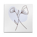 Leaf Doodle Blue Wall Art