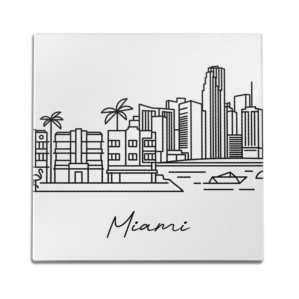 Skyline Miami Wall Art