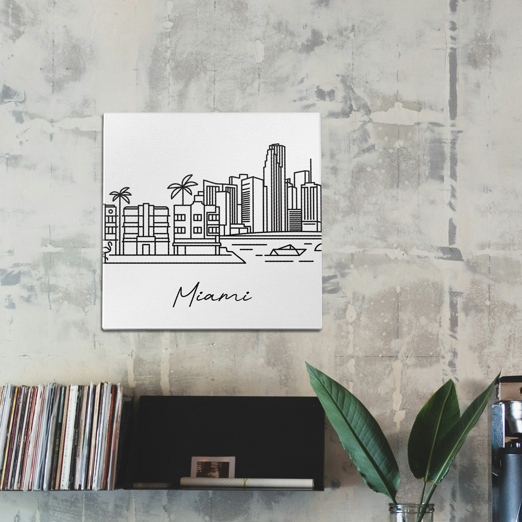 Skyline Miami Wall Art