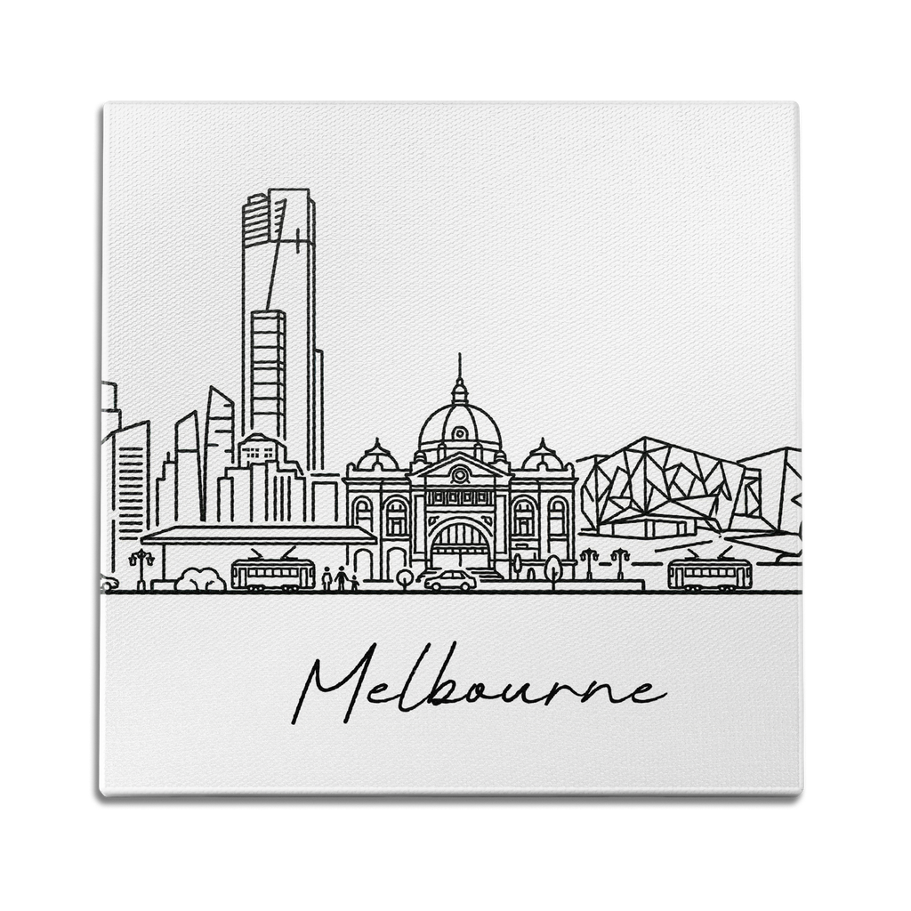 Skyline Melbourne Wall Art