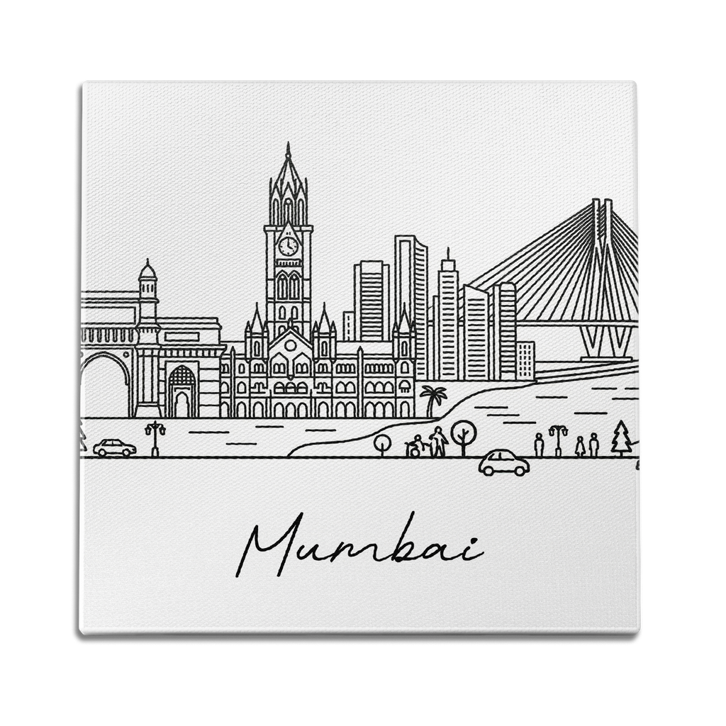 Skyline Mumbai Wall Art