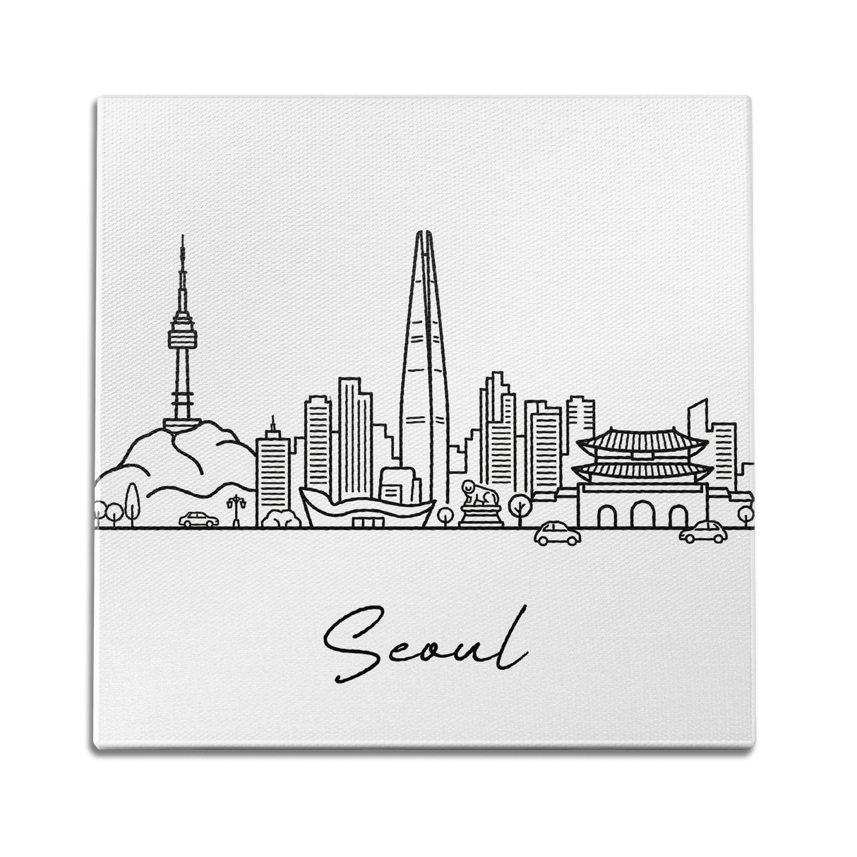 Skyline Seoul Wall Art