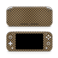 Nintendo Switch LITE Skin Checkers brown