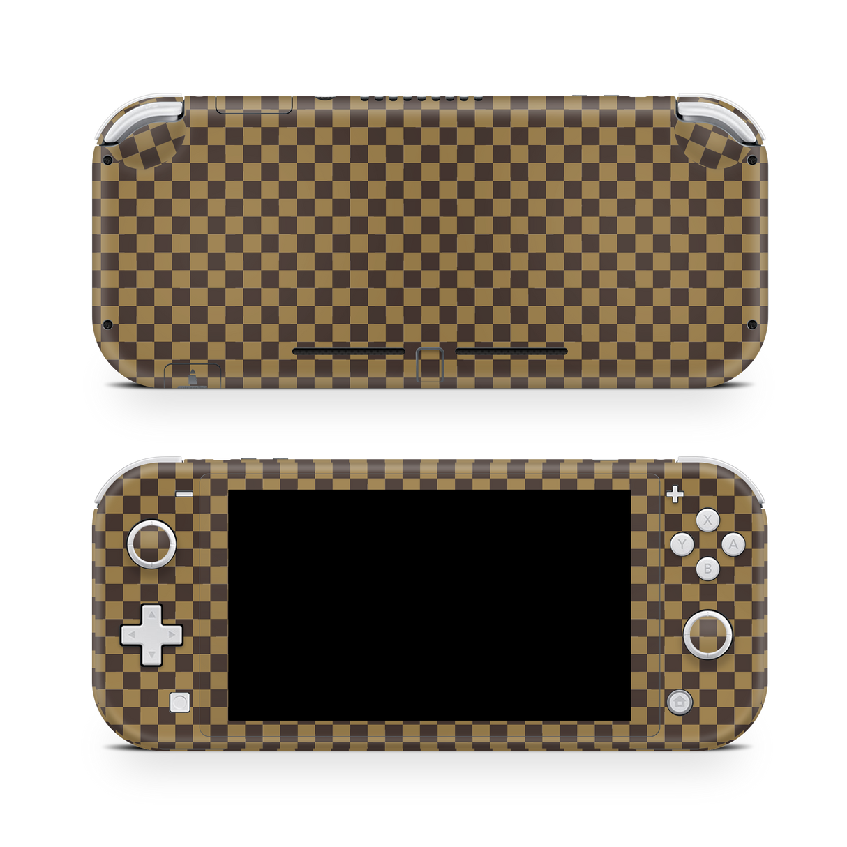 Nintendo Switch LITE Skin Checkers brown