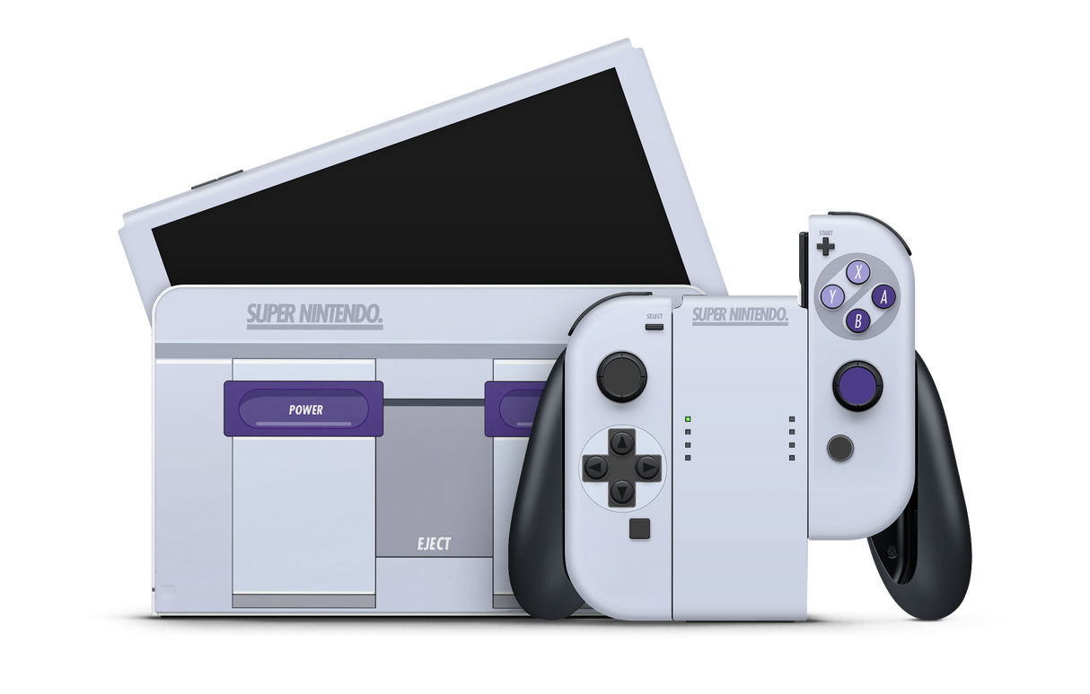 Nintendo Switch OLED Skin Retro SNES