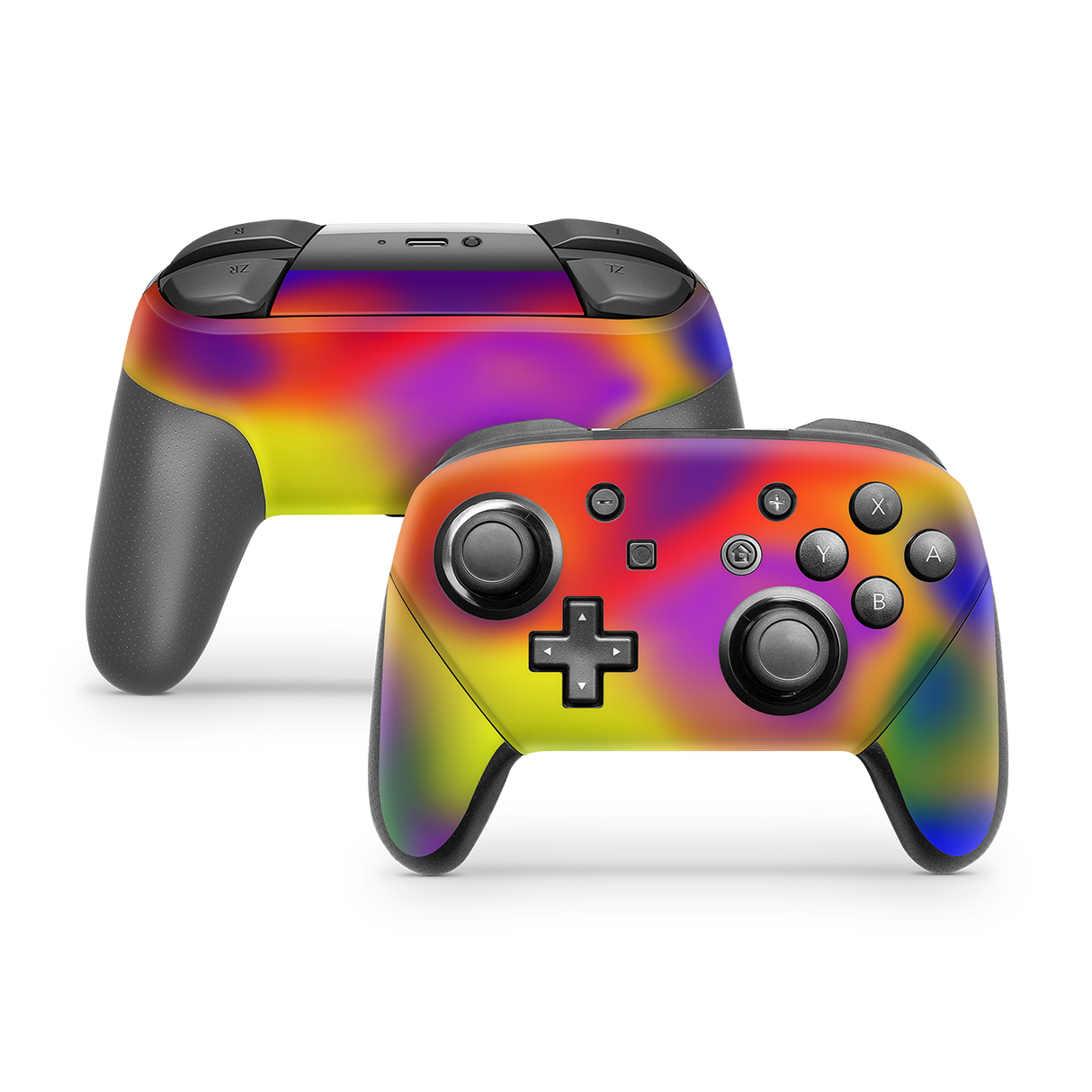 Nintendo Switch Controller Skin Rainbow Burst