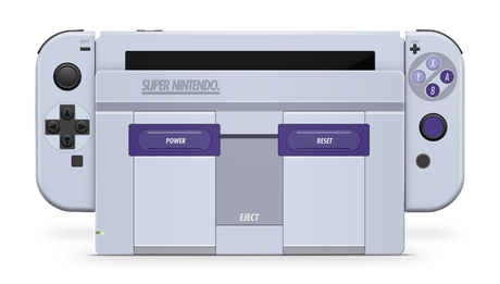 Nintendo Switch 2017 Skin Retro SNES