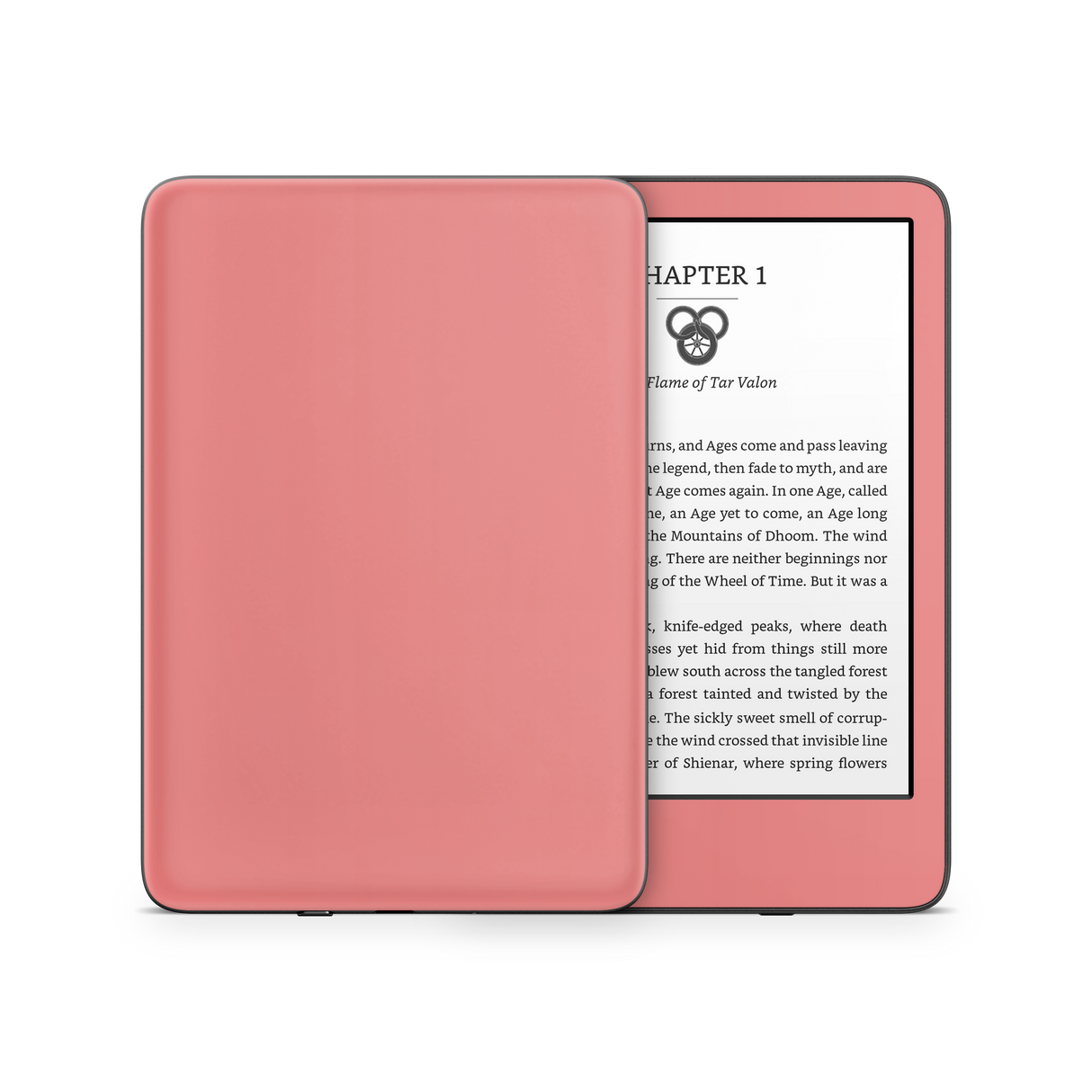 Light Coral Kindle eReader Skin