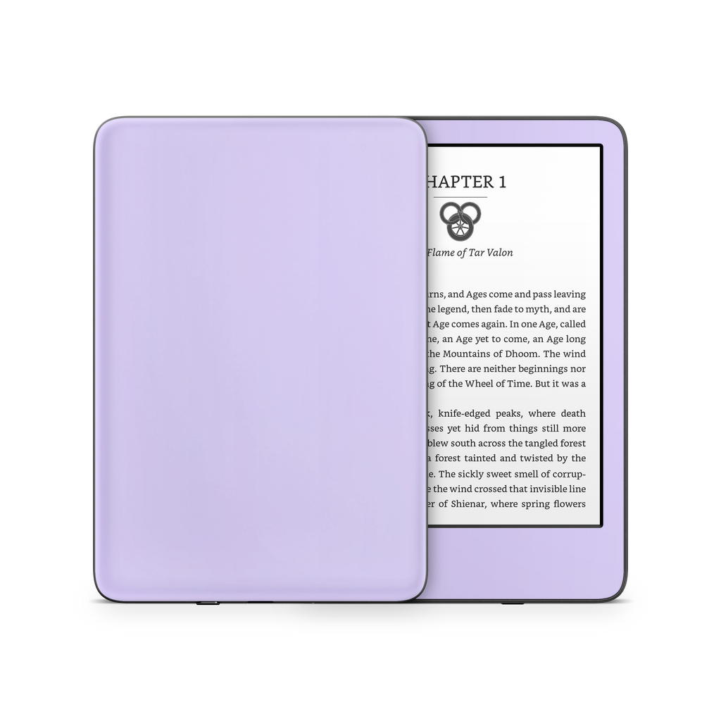 Light Lavender Kindle eReader Skin