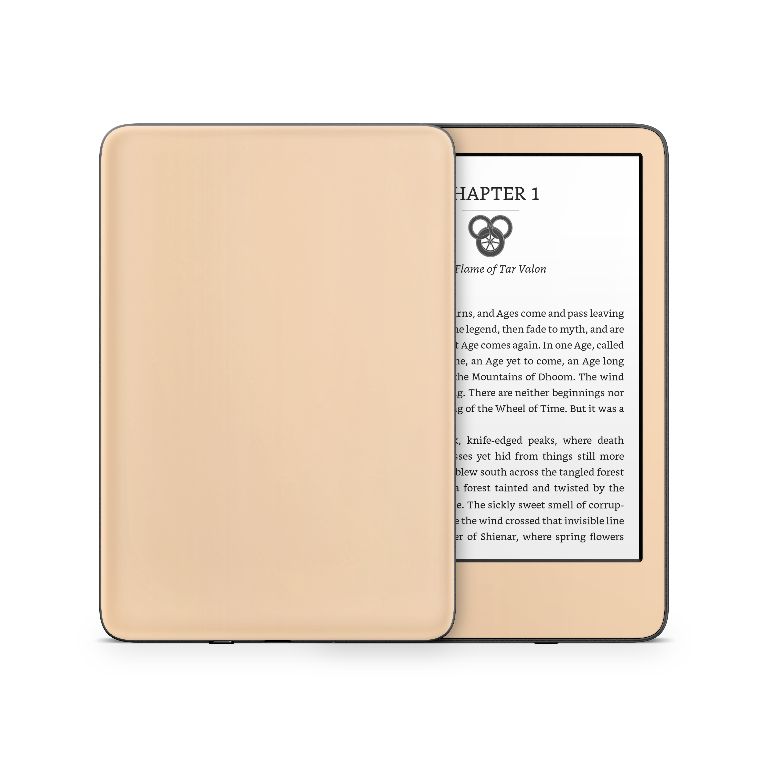 Pale Peach Kindle eReader Skin