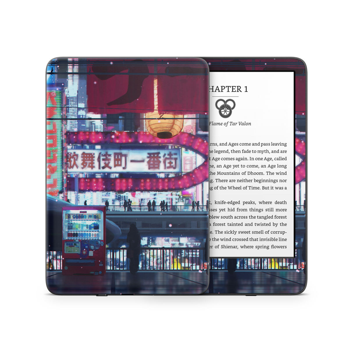 Cyberpunk Streets Kindle Skin