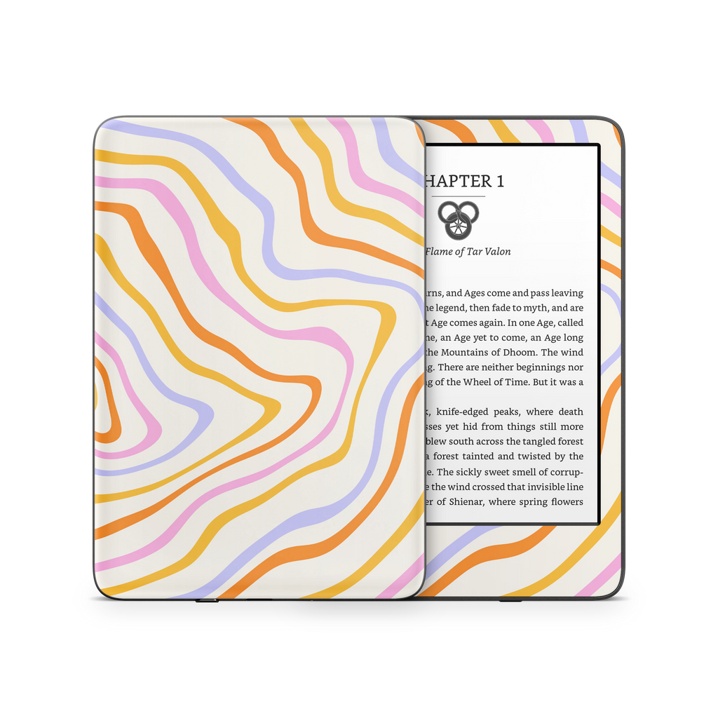 Abstract Rainbow Kindle Skin