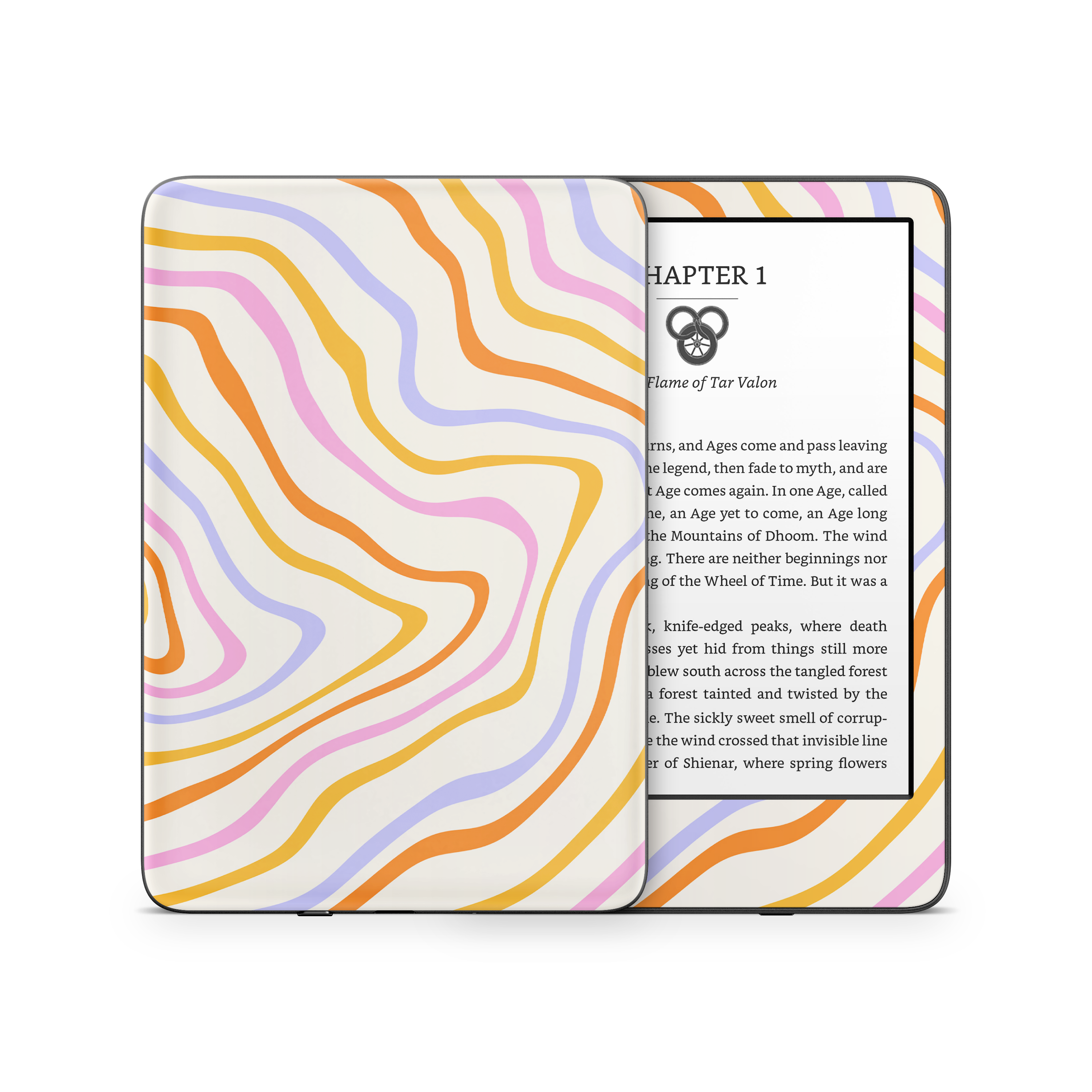 Abstract Rainbow Kindle Skin
