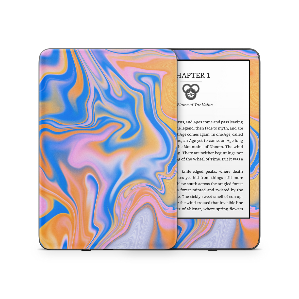 Blue Liquid Kindle Skin