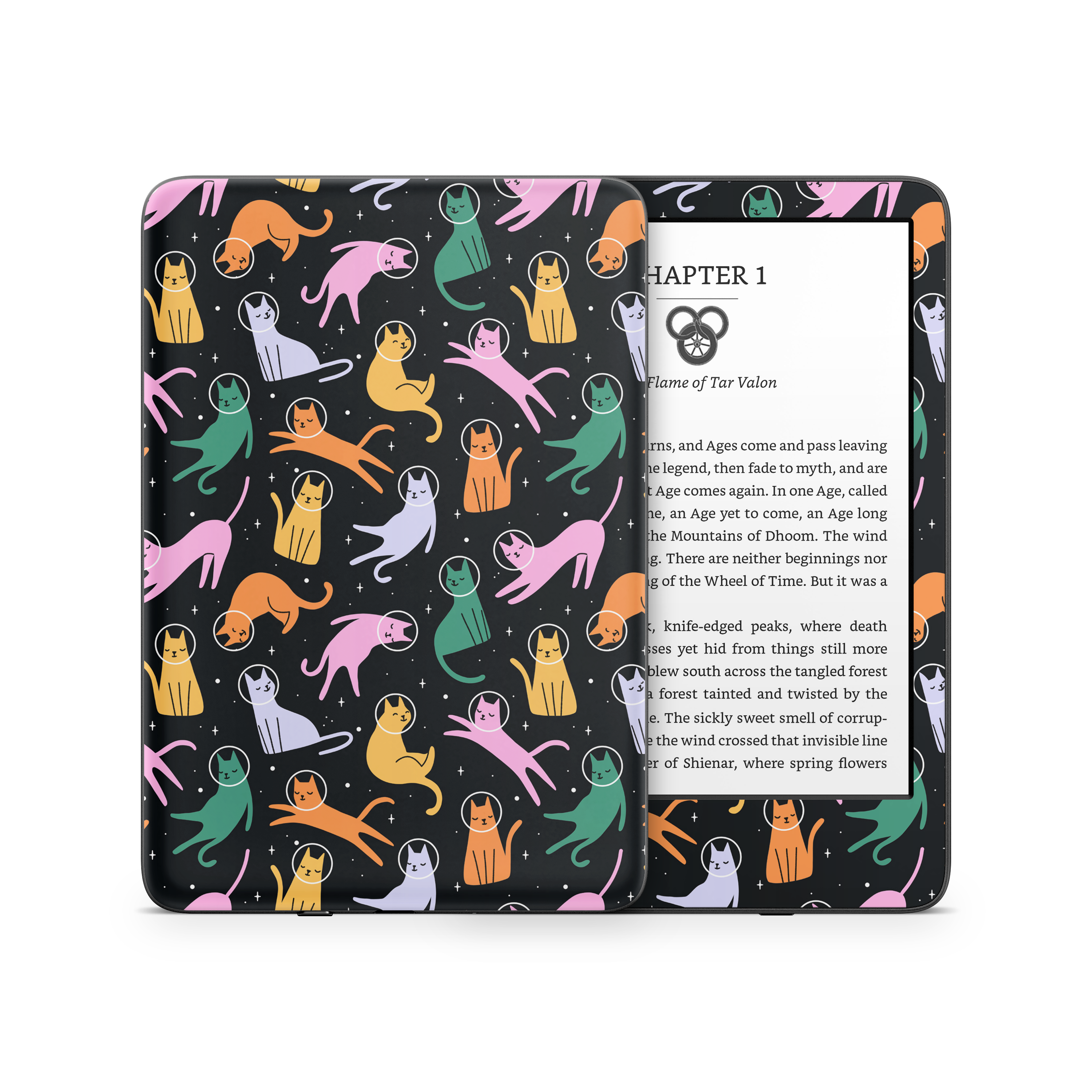 Cats Space Kindle Skin